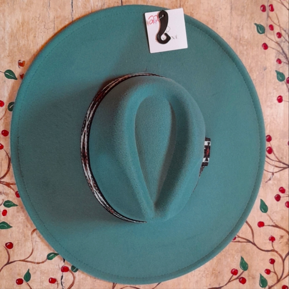 Women's Teal Cowboy Hat